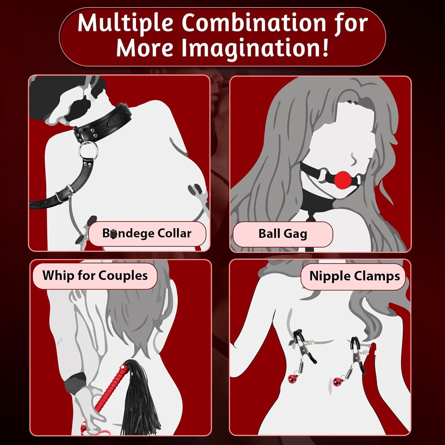 MercyLock Neck - to - Wrist Restraint Set - Vixen | Nova Network