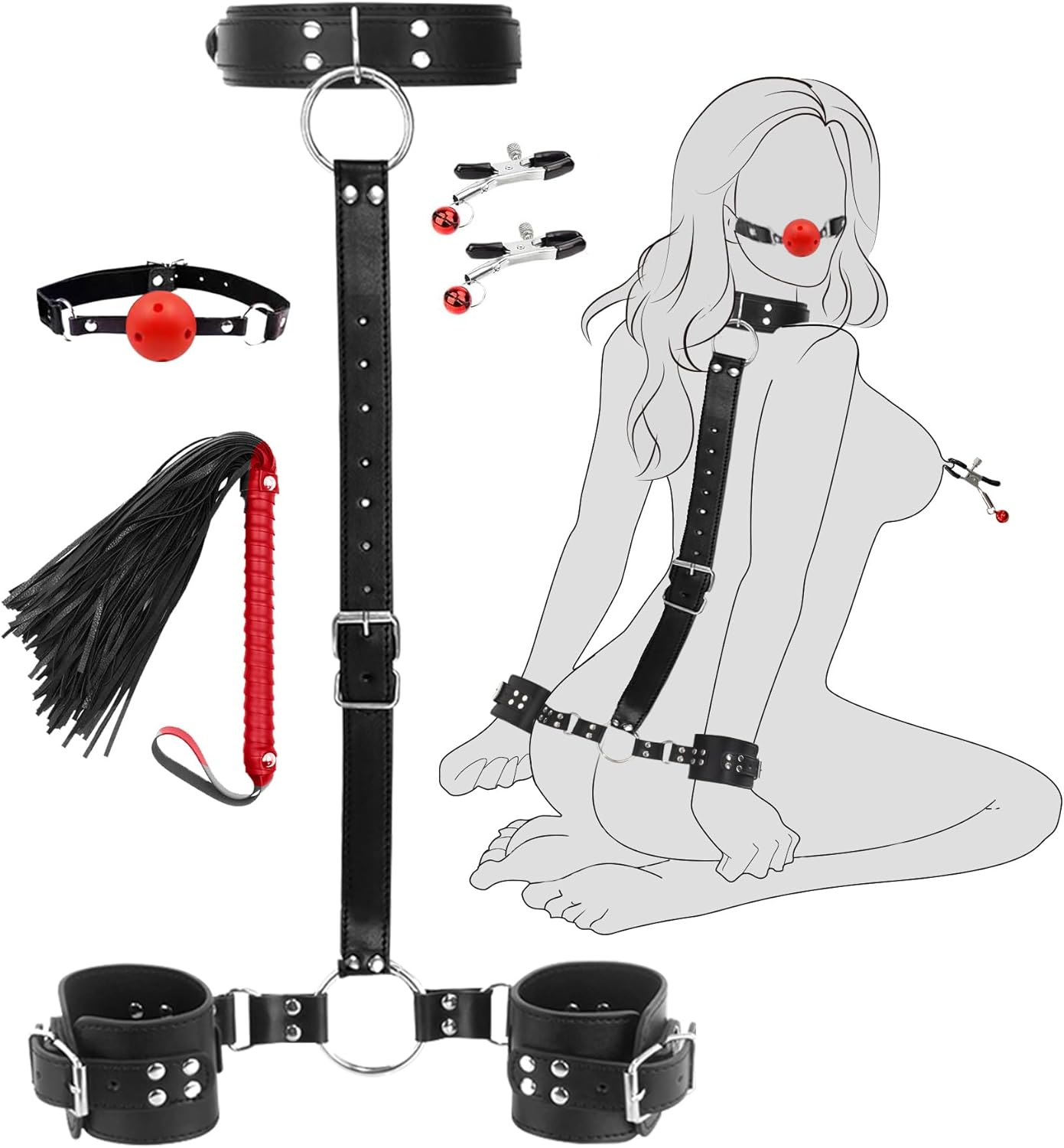 MercyLock Neck - to - Wrist Restraint Set - Vixen | Nova Network
