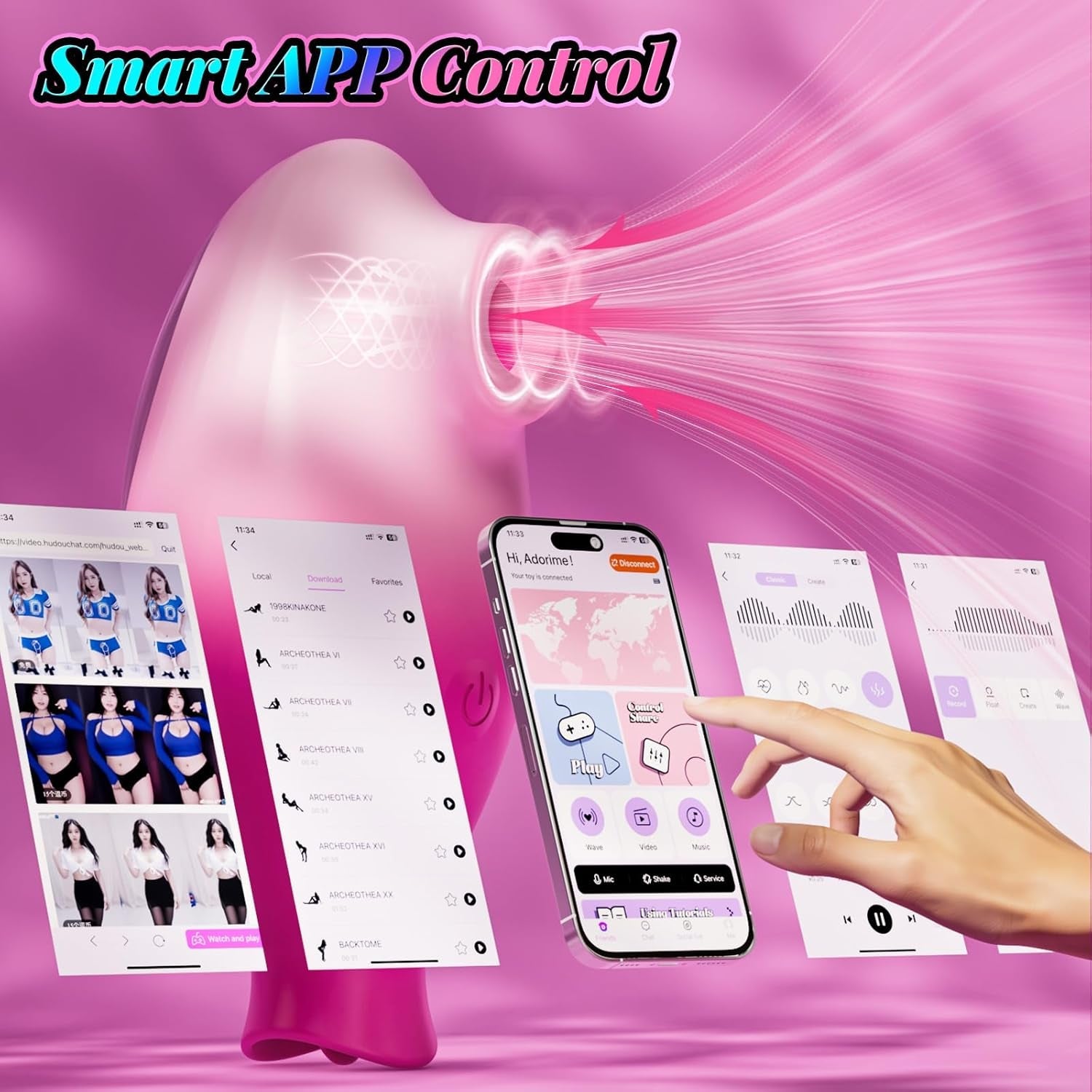 MermaidPulse 2 - in - 1 Suction & Licking Vibrator - Vixen | Nova Network