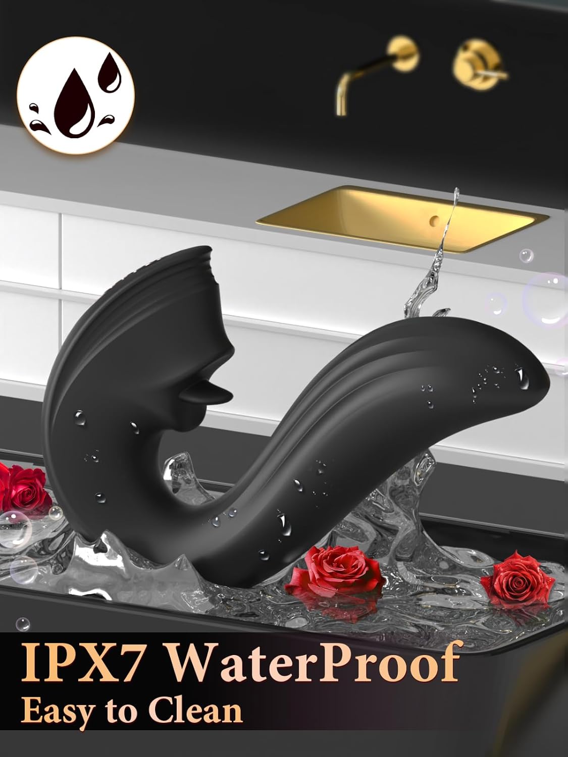 MidnightLick Triple Stimulation Tongue Vibrator - Vixen | Nova Network