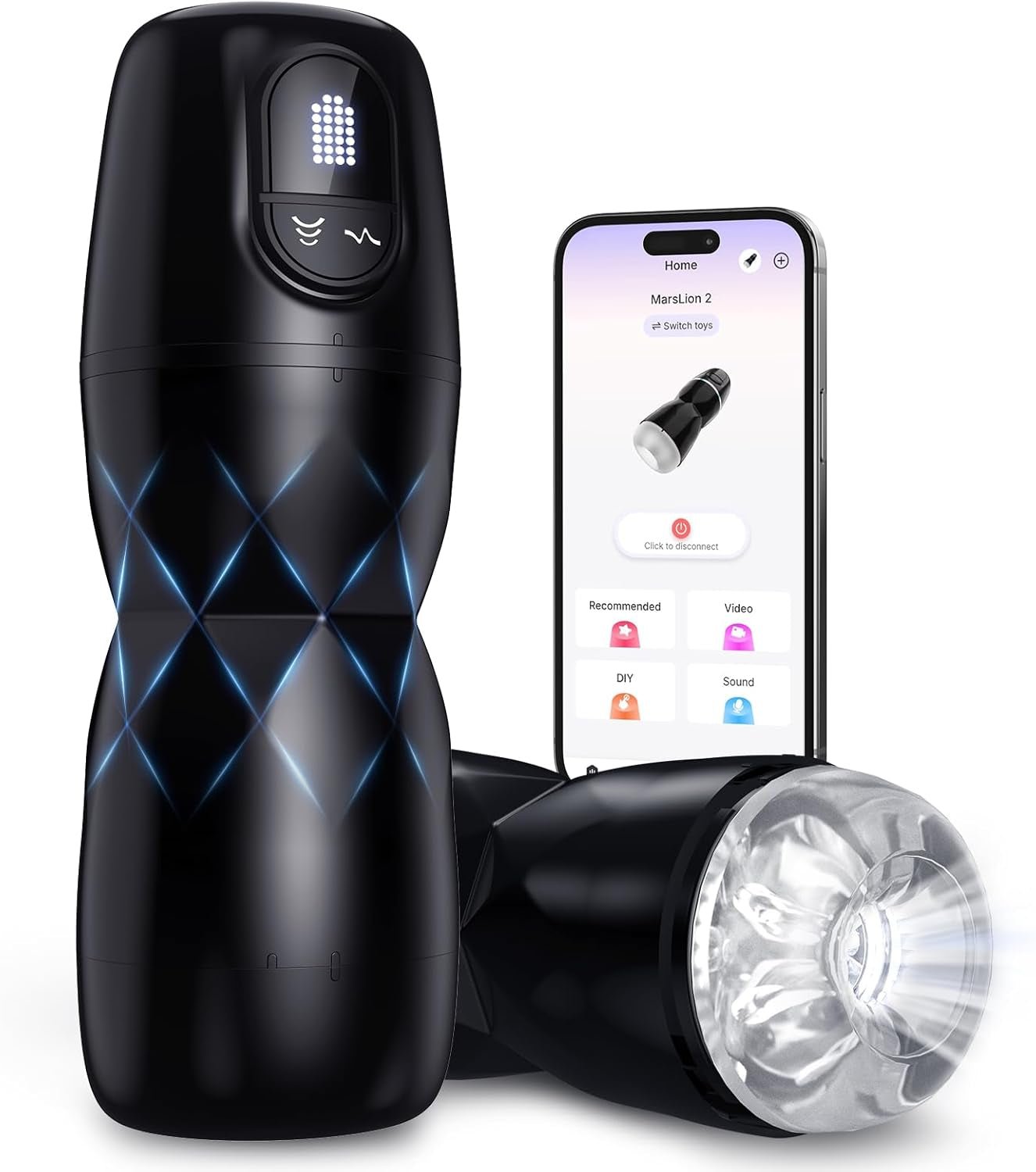 MidnightPhantom App-Control Male Masturbator | Suction & Vibration - Vixen | Nova Network