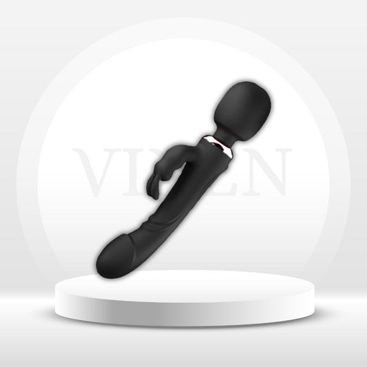 MidnightTriad Triple Stimulation Rabbit Wand - Vixen | Nova Network