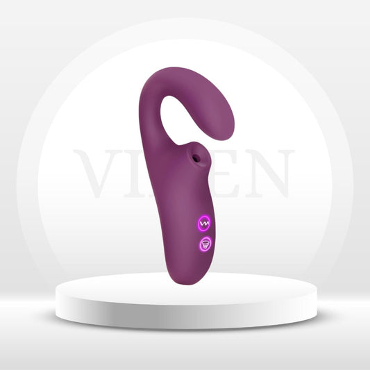 MidnightVibe Dual Pleasure Suction Vibrator - Vixen | Nova Network