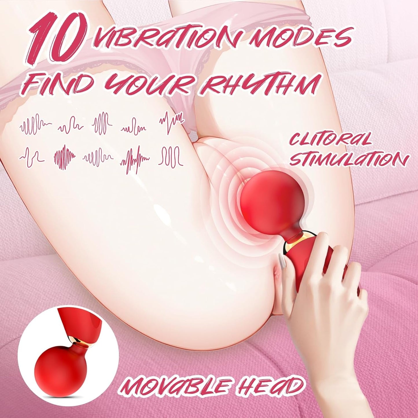 MiniGlow Compact Clitoral Vibrator Wand - Vixen | Nova Network