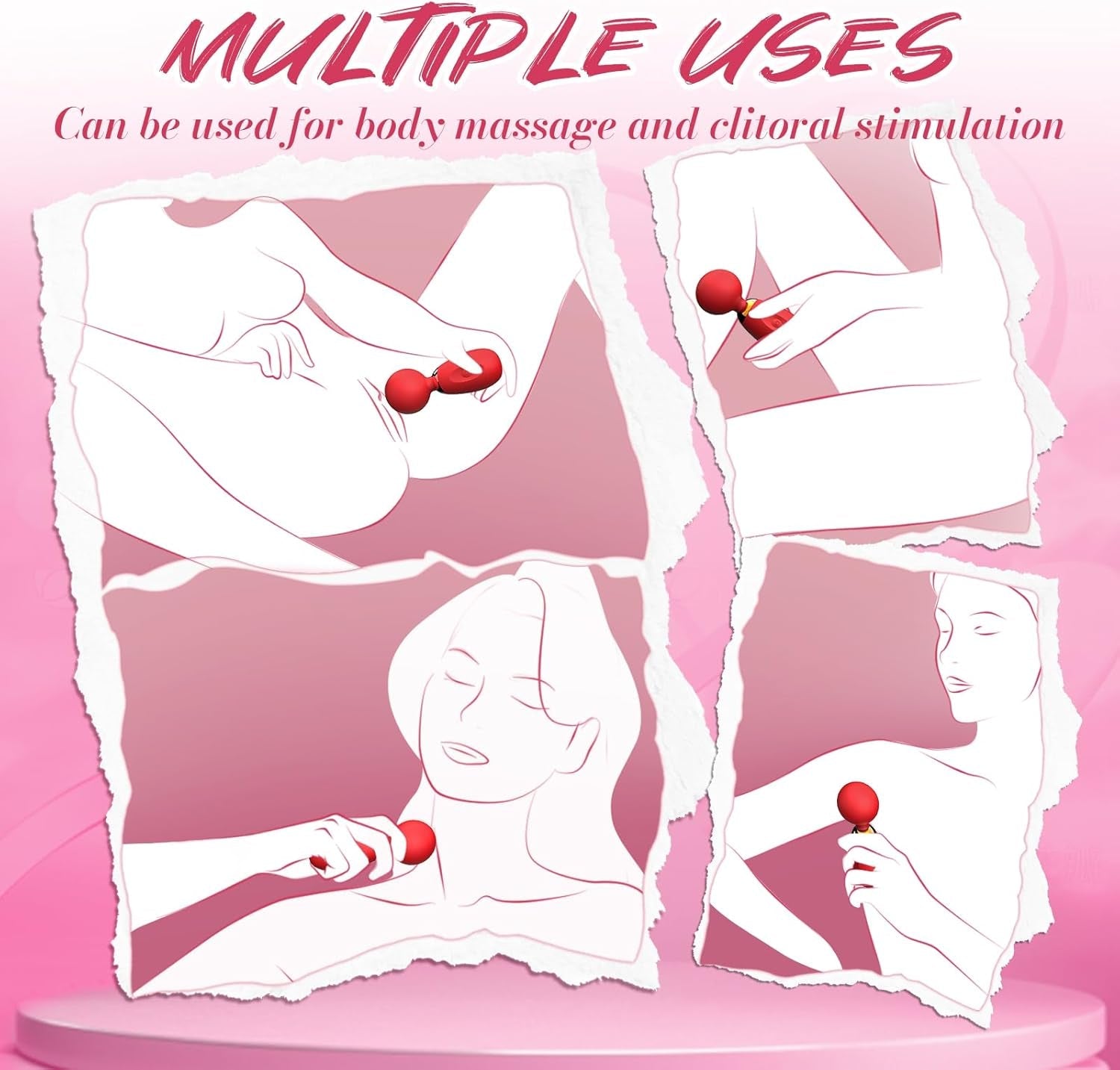 MiniGlow Compact Clitoral Vibrator Wand - Vixen | Nova Network
