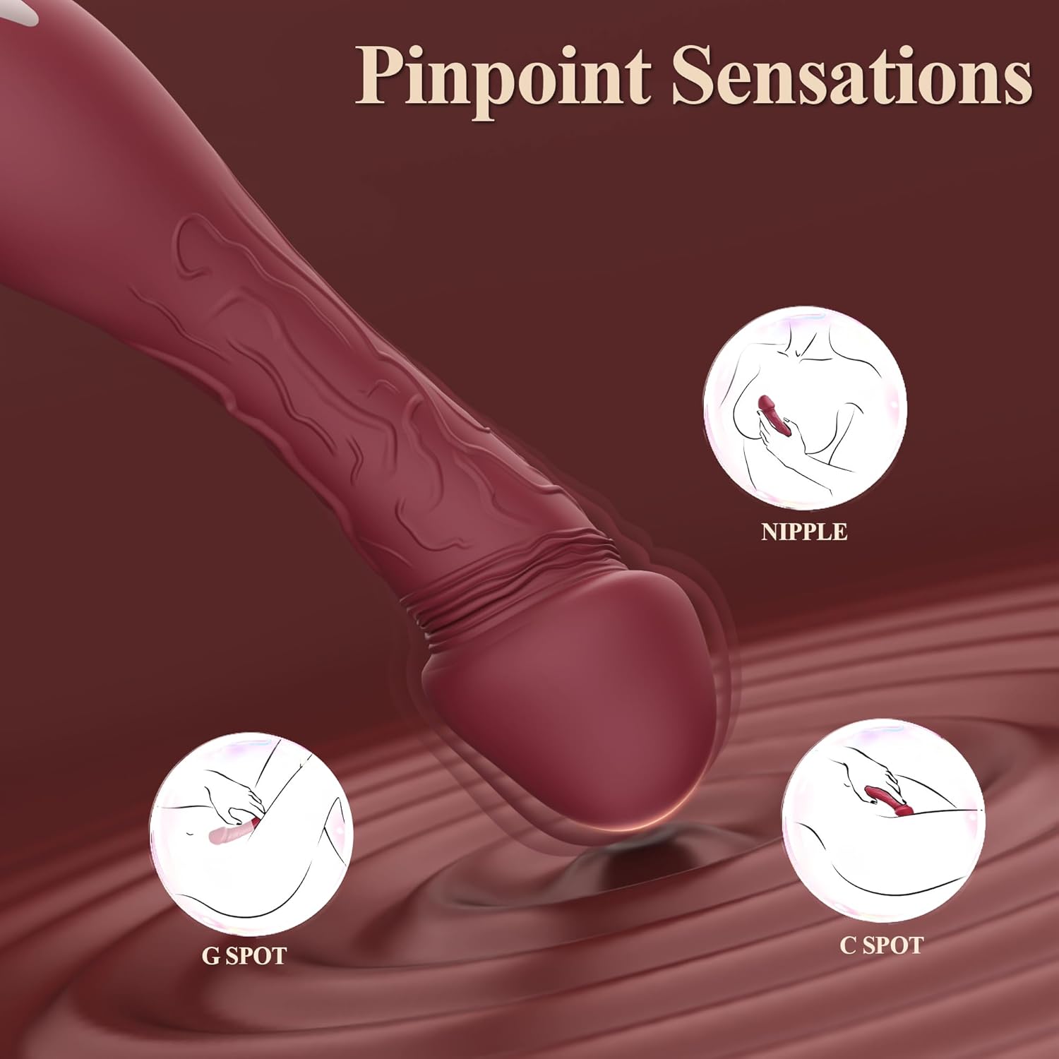 MiniMoan RealFeel Vibrator 10-Mode Silicone Bullet Vixen | Nova Network MiniMoan RealFeel Vibrator 10-Mode Silicone Bullet Vixen | Nova Network