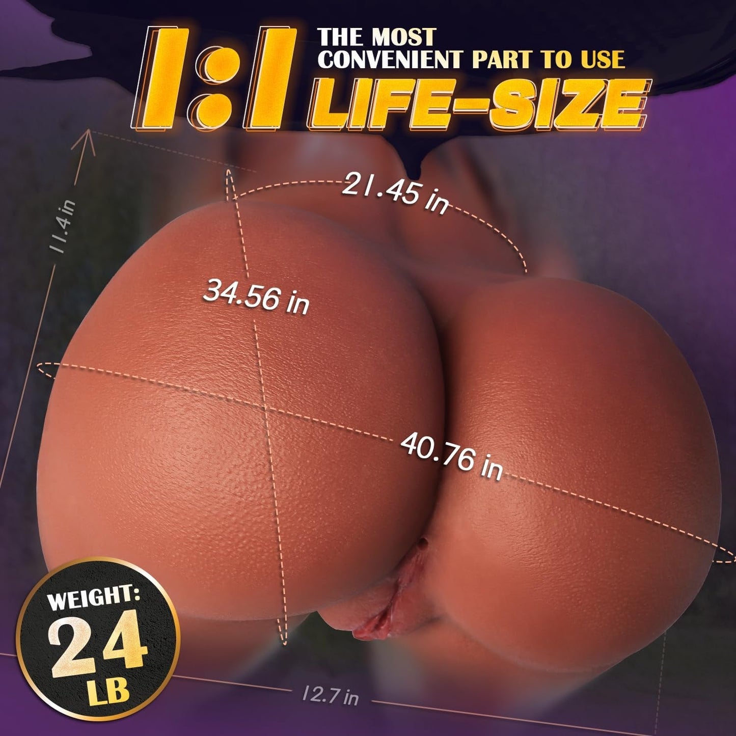 MochaVanta 24 lbs Dual Stroker Torso Sex Doll - Vixen | Nova Network