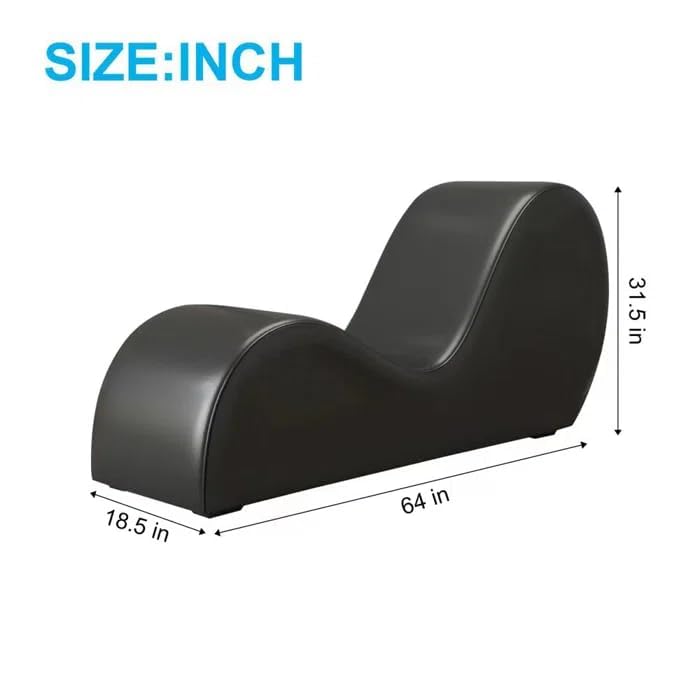 Modern Curved Faux Leather Seduction Chaise - Vixen | Nova Network