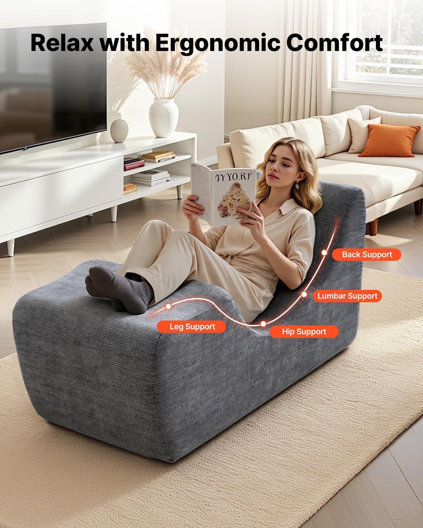 Modern Curved Intimate Foam Sex Chaise - Vixen | Nova Network