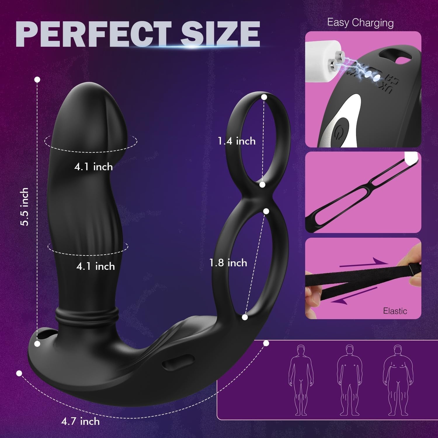 MotionGrip Wearable Prostate Massager Cock Ring - Vixen | Nova Network