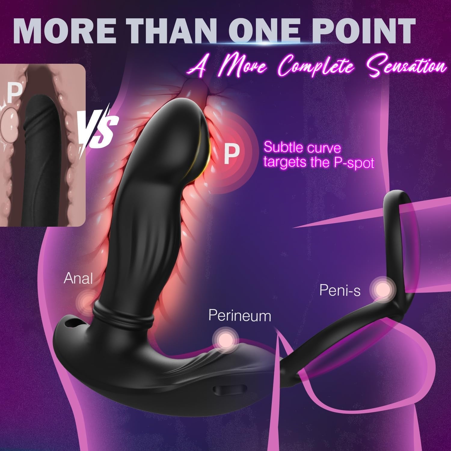 MotionGrip Wearable Prostate Massager Cock Ring - Vixen | Nova Network
