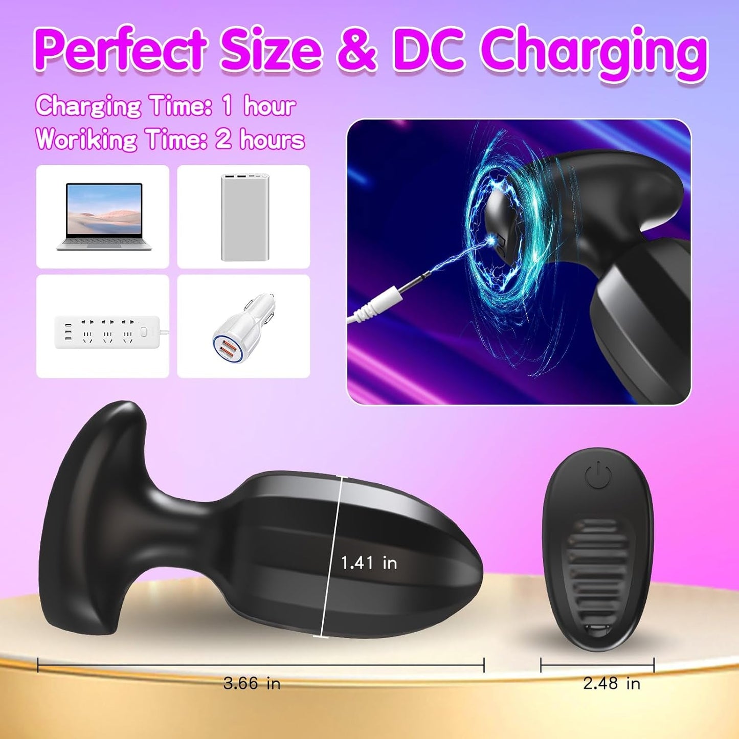MurmurLink App - Controlled Anal Plug Vibrator - Vixen | Nova Network