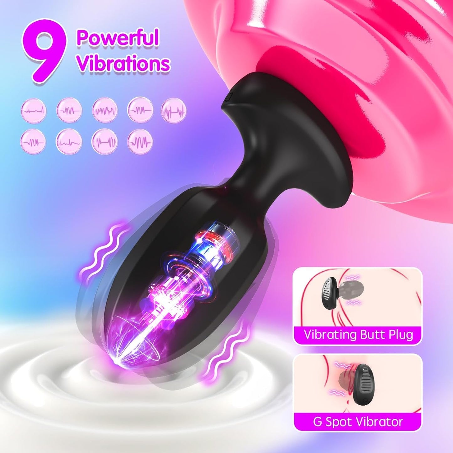 MurmurLink App - Controlled Anal Plug Vibrator - Vixen | Nova Network