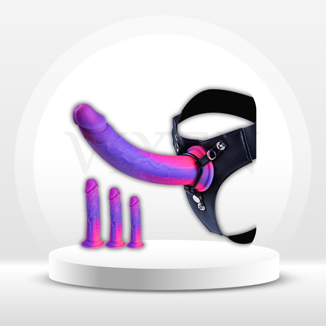 MysticTrio Fantasy Strap-On Kit | 3 Dildos & Harness - Vixen | Nova Network