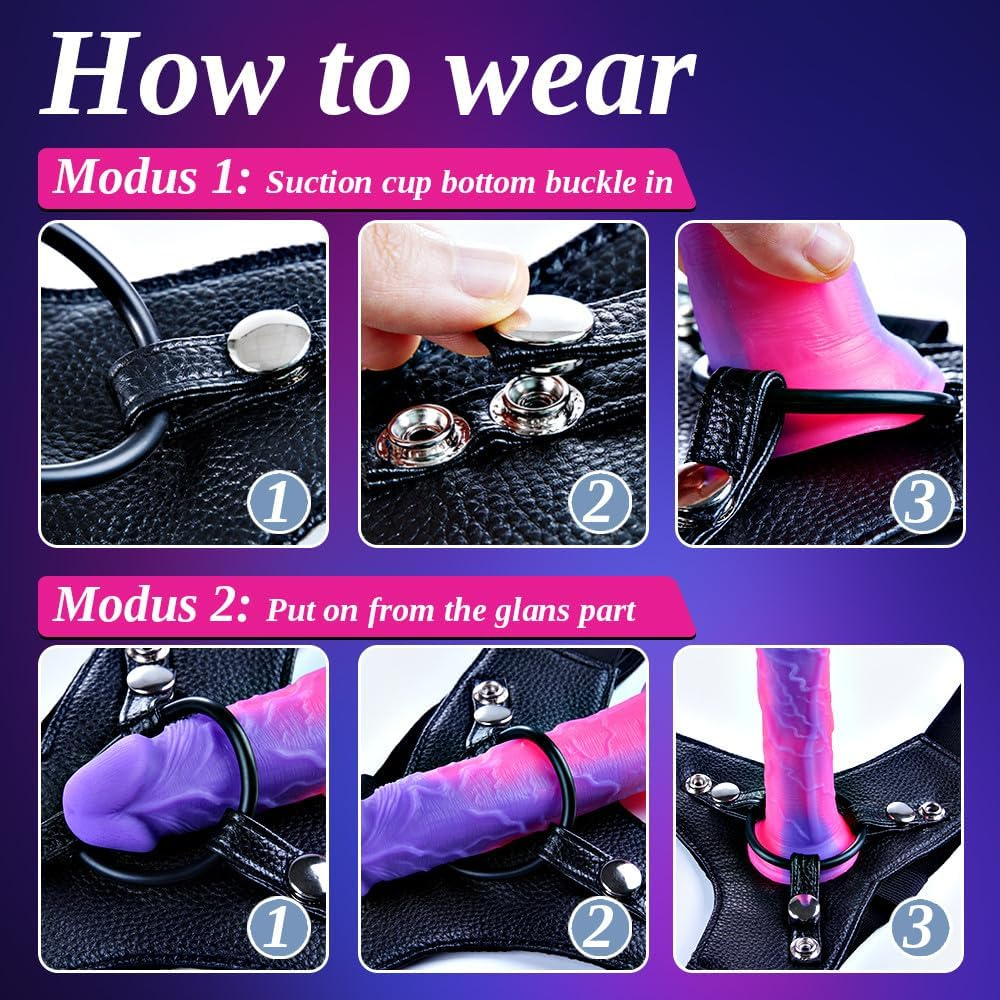 MysticTrio Fantasy Strap-On Kit | 3 Dildos & Harness - Vixen | Nova Network