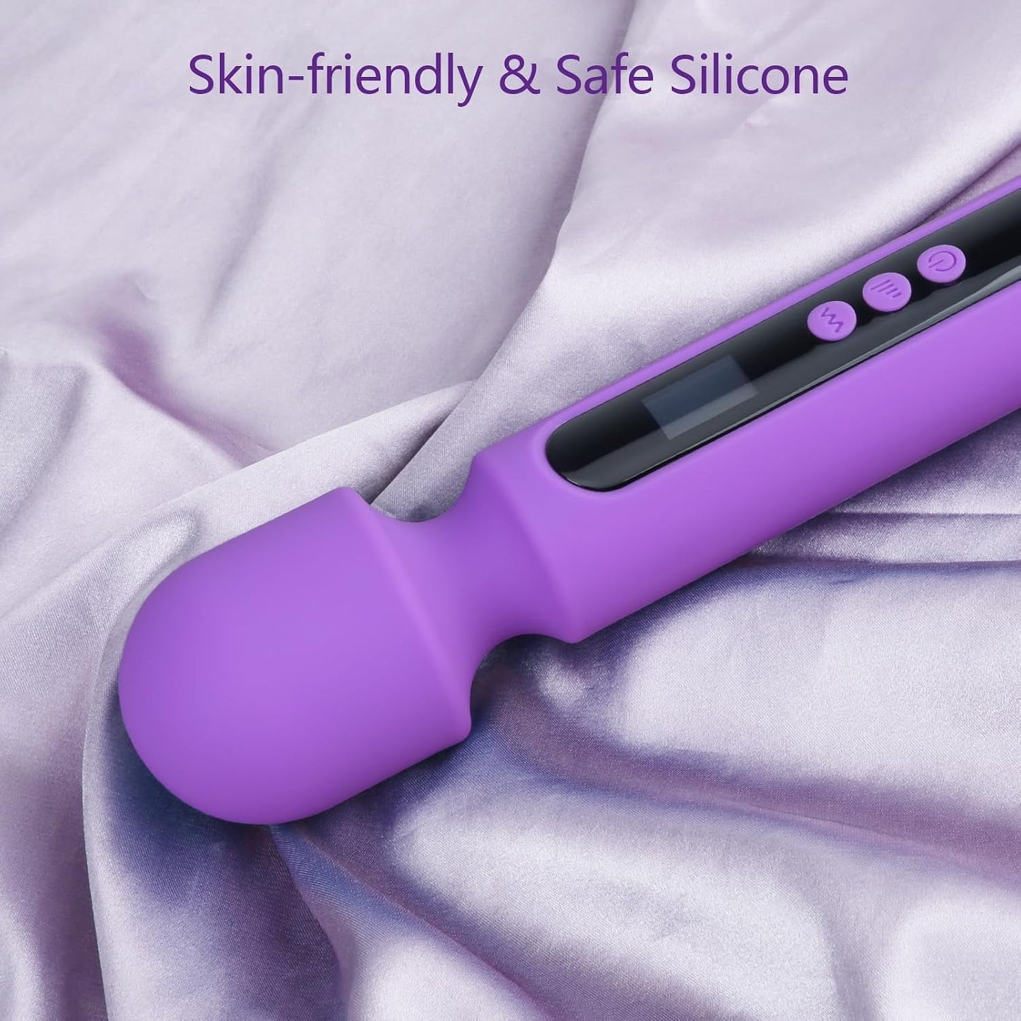 MystiqueWand 12" Wand Vibrator with LCD Display - Vixen Adult Playroom