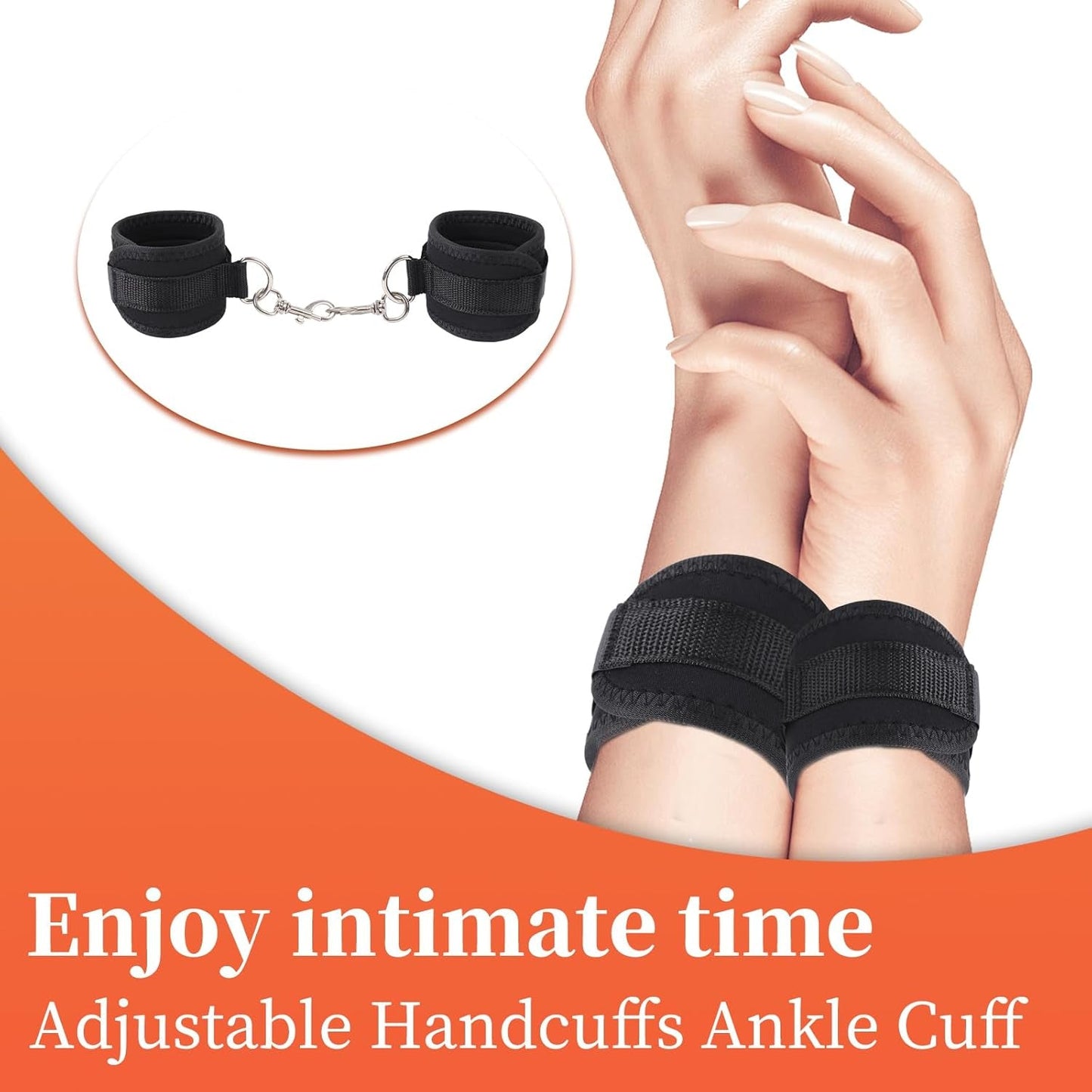 NapeBind Neck-to-Wrist Bondage Restraints – Adjustable BDSM Set - Vixen Adult Playroom
