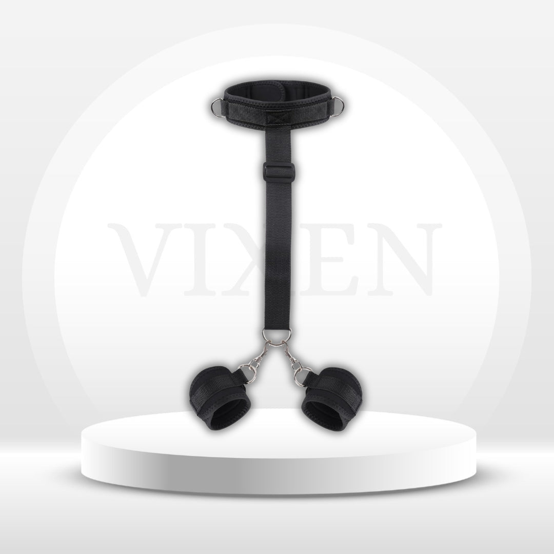 NapeBind Neck-to-Wrist Bondage Restraints – Adjustable BDSM Set - Vixen Adult Playroom