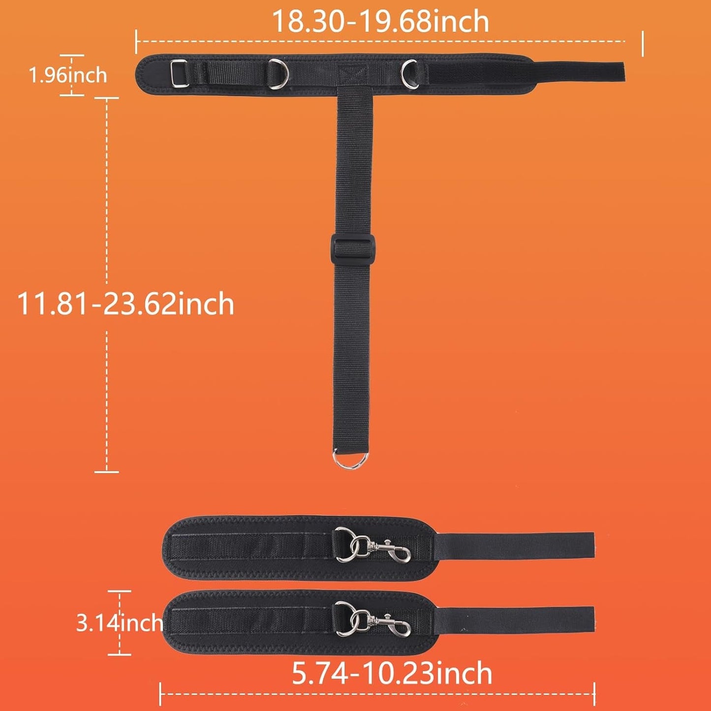 NapeBind Neck-to-Wrist Bondage Restraints – Adjustable BDSM Set - Vixen Adult Playroom