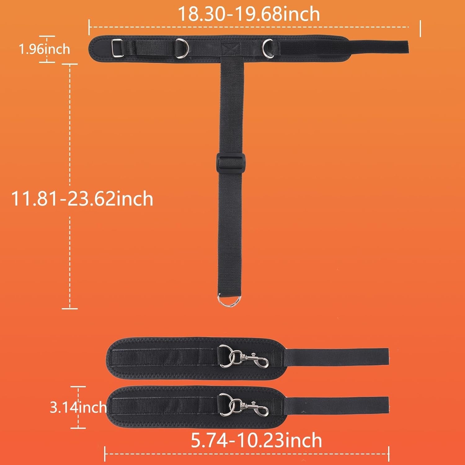 NapeBind Neck-to-Wrist Bondage Restraints – Adjustable BDSM Set - Vixen Adult Playroom