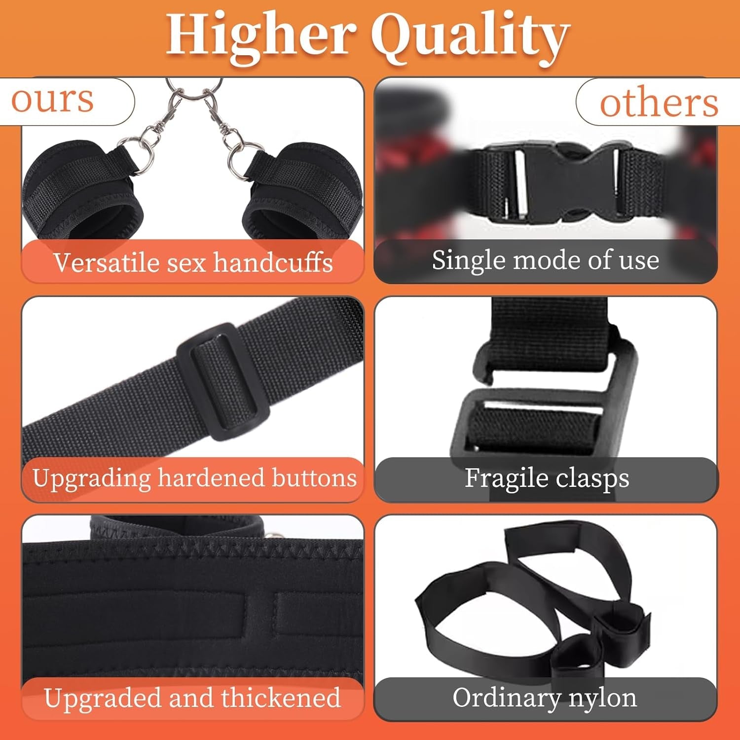NapeBind Neck-to-Wrist Bondage Restraints – Adjustable BDSM Set - Vixen Adult Playroom