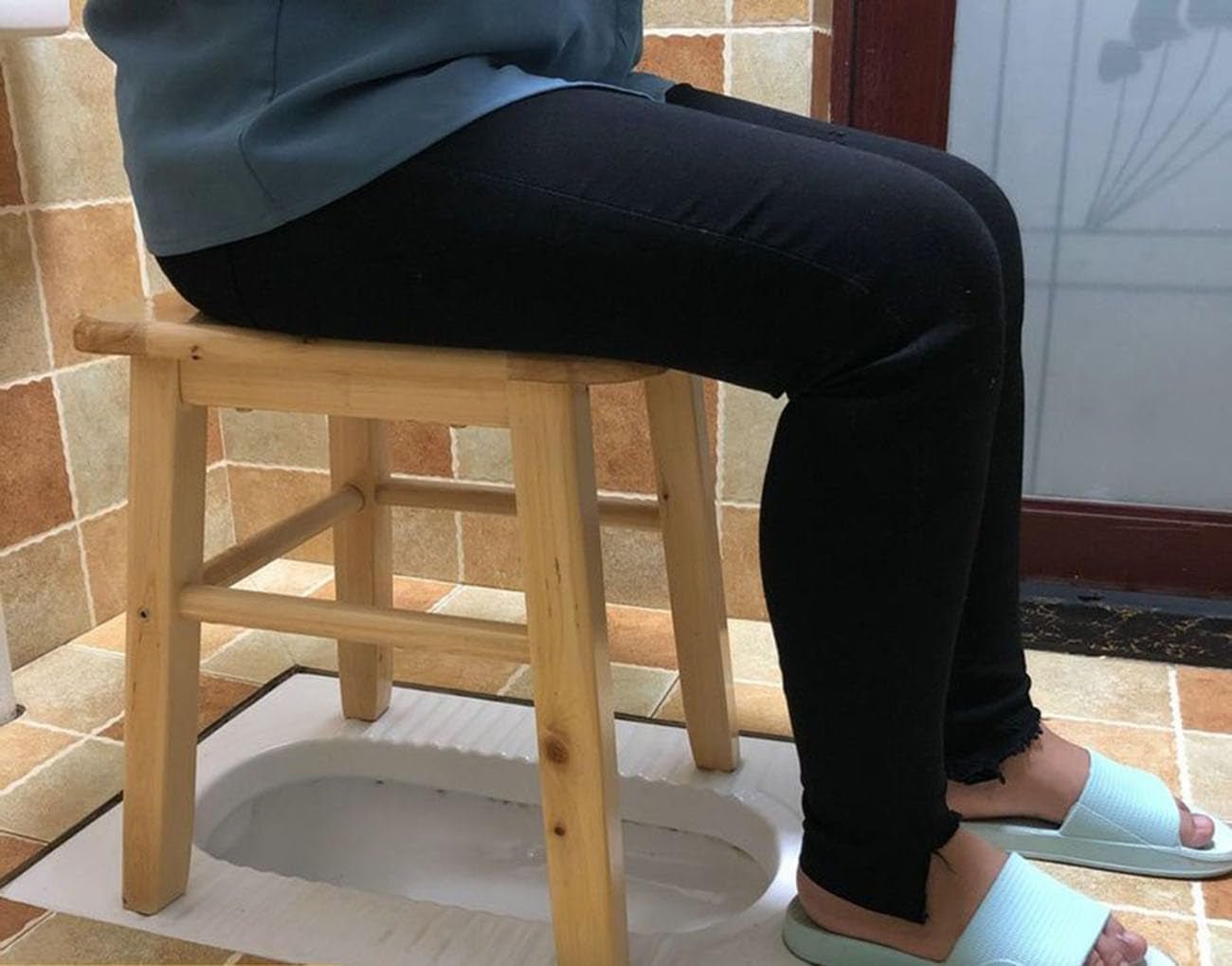 NaturalHaven U-Shape Wooden Yoni Steam Seat - Vixen Adult Playroom