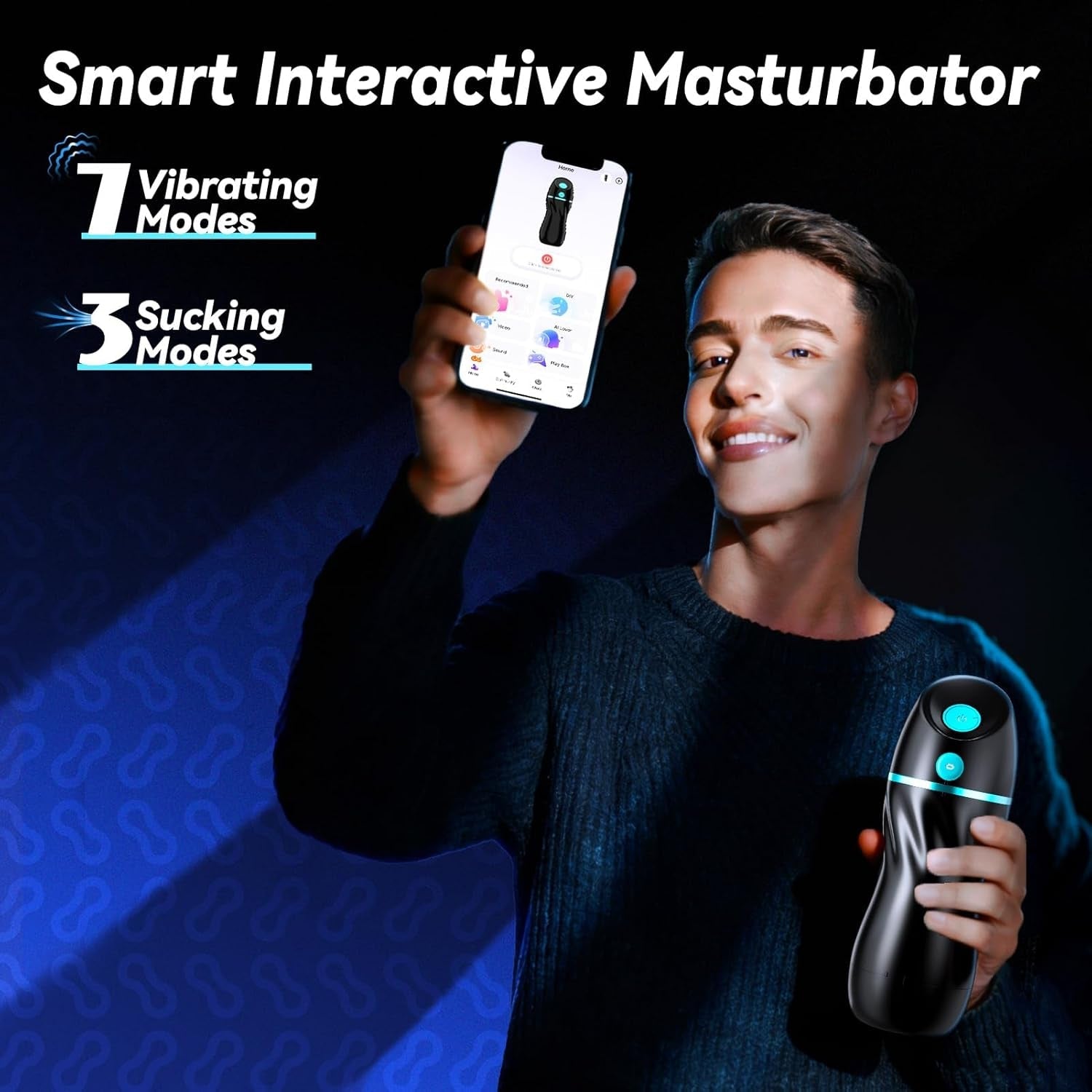 NeonLover AI Male Masturbator | App Control, Suction & Vibe - Vixen | Nova Network