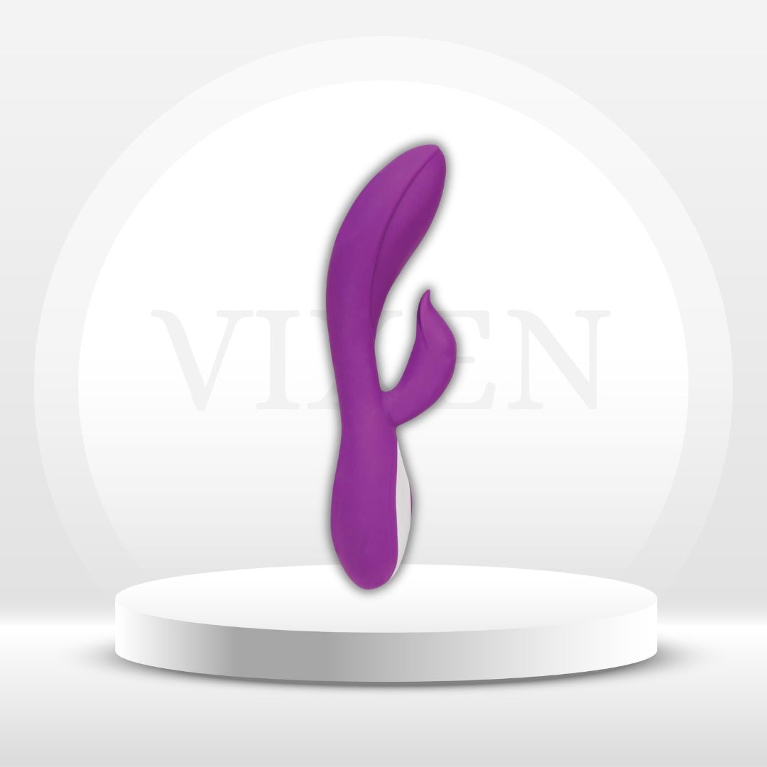 NightCurve Purple Silicone G - Spot Rabbit Vibrator - Vixen | Nova Network