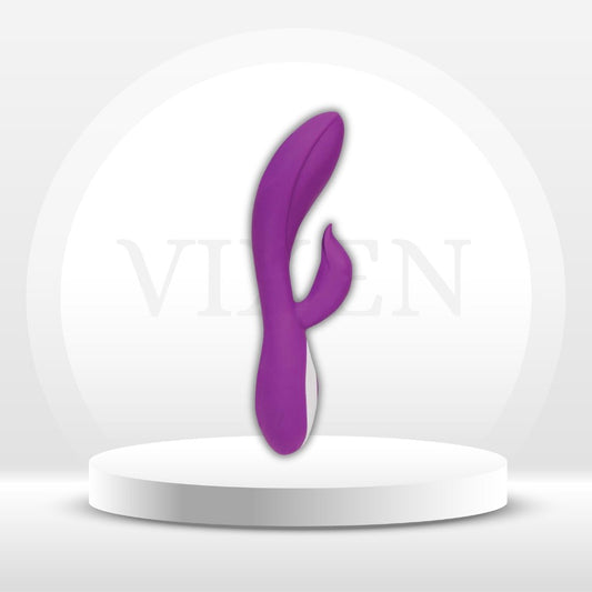 NightCurve Purple Silicone G - Spot Rabbit Vibrator - Vixen | Nova Network