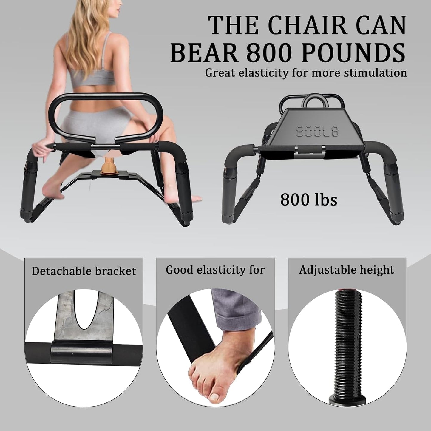 NocturneEdge Sex Bench | Adjustable, Handrails & Mount - Vixen Adult Playroom