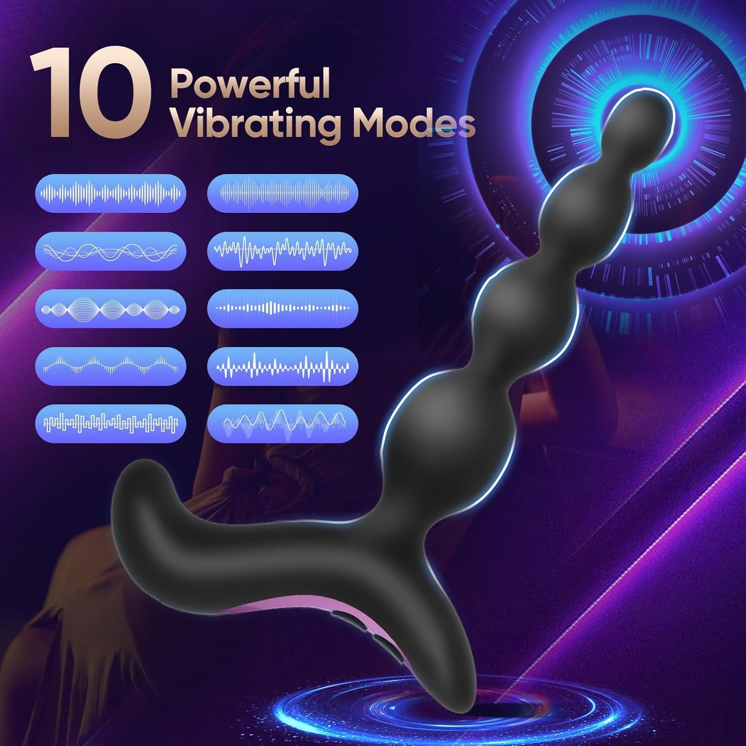 NoirBeads Vibrating Anal Beads Prostate Massager - Vixen | Nova Network