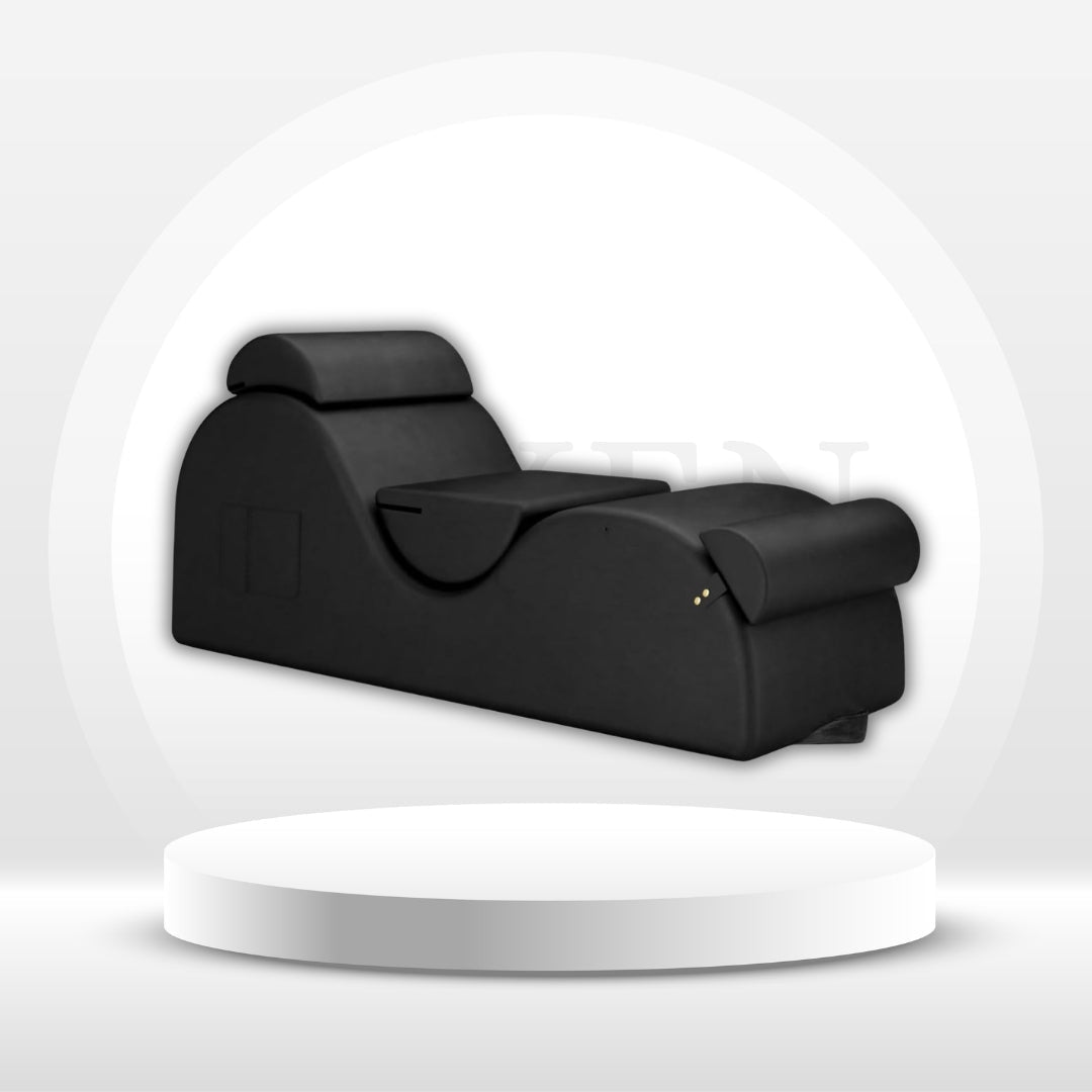 NoirCurve XL Black Sex Chaise Lounge - Vixen | Nova Network