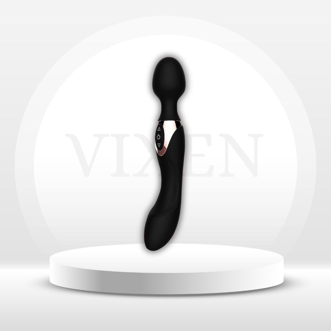 NoirDuo Black Dual Motor Sex Wand - Vixen | Nova Network