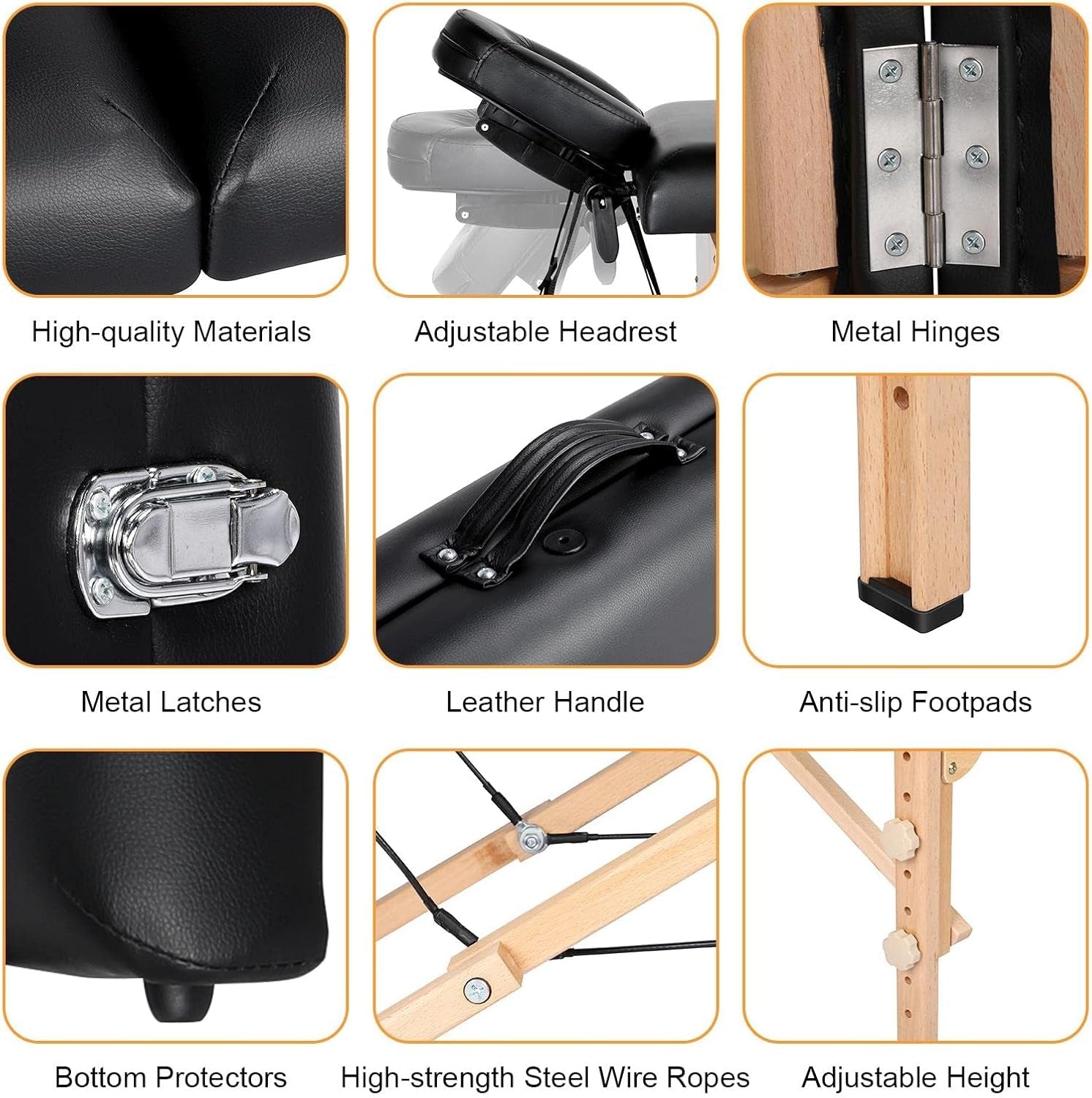 NoirEase Foldable Sensual Massage Sex Table - Vixen | Nova Network