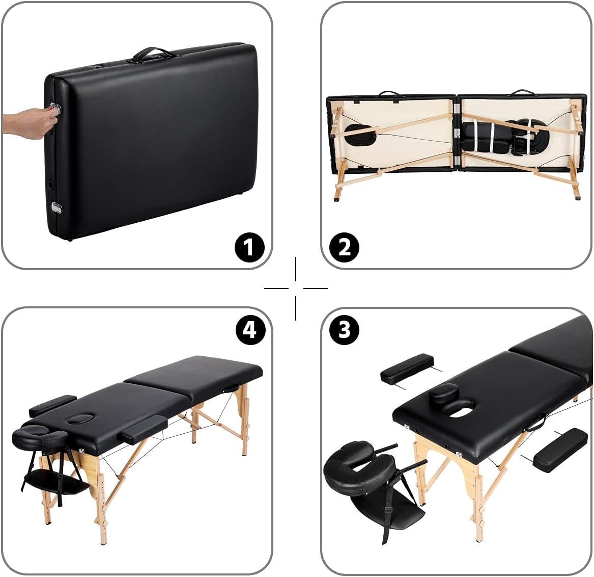 NoirEase Foldable Sensual Massage Sex Table - Vixen | Nova Network