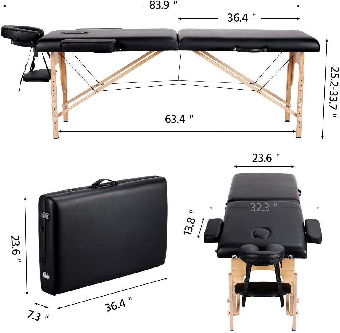 NoirEase Foldable Sensual Massage Sex Table - Vixen | Nova Network