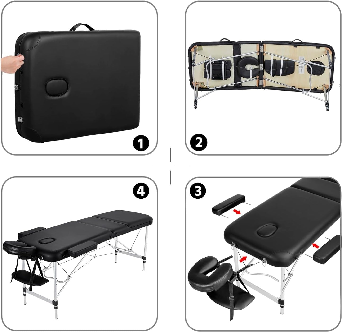 NoirFlex Adjustable Sensual Massage Sex Table - Vixen | Nova Network