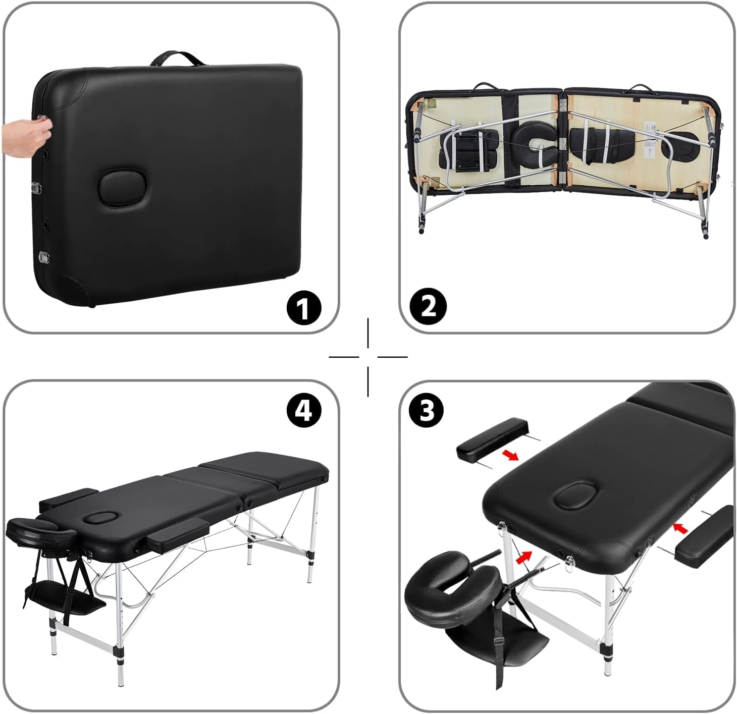 NoirFlex Adjustable Sensual Massage Sex Table - Vixen | Nova Network