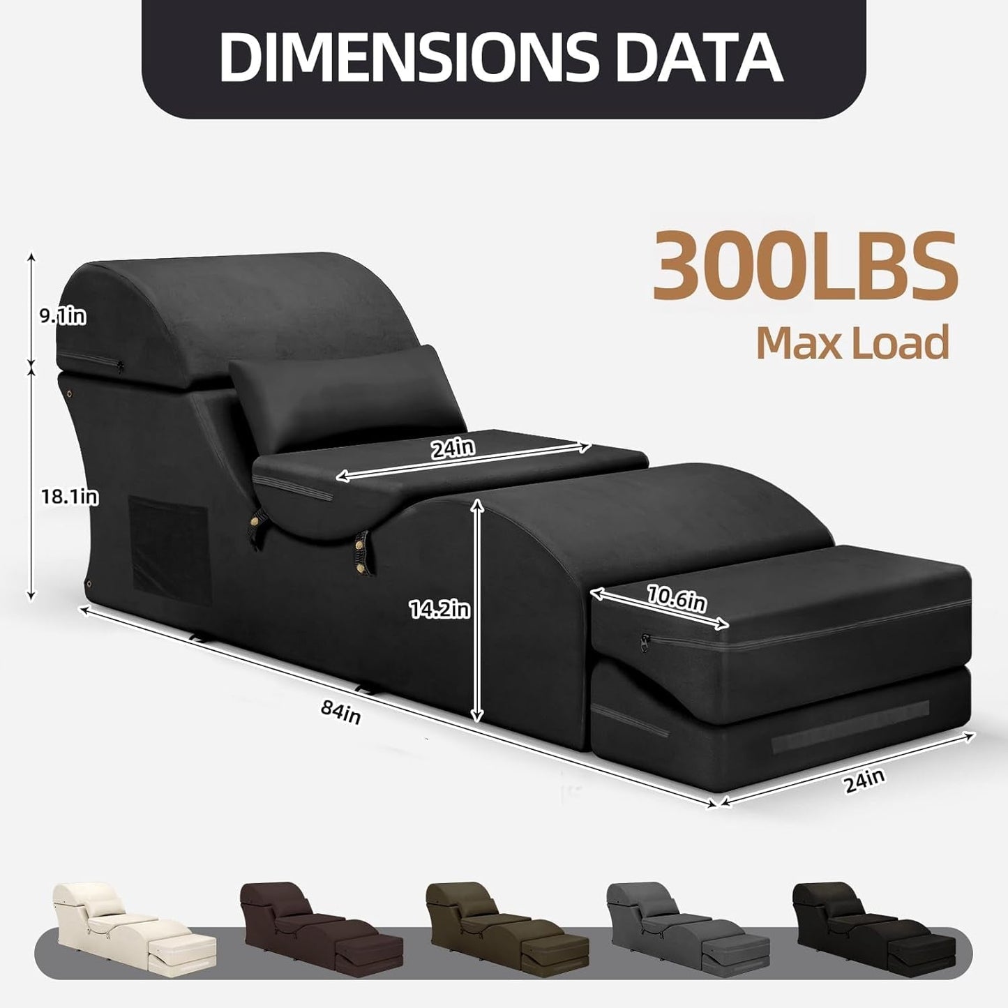 NoirFold Black Fold - Out Sex Chaise Lounge - Vixen | Nova Network