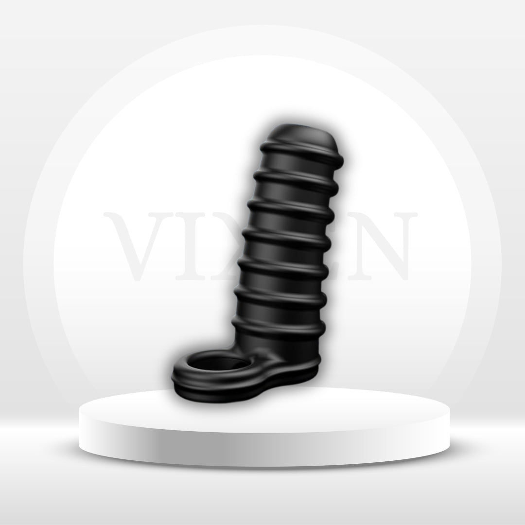 NoirGrip Textured Penis Girth Enhancer Sleeve - Vixen | Nova Network