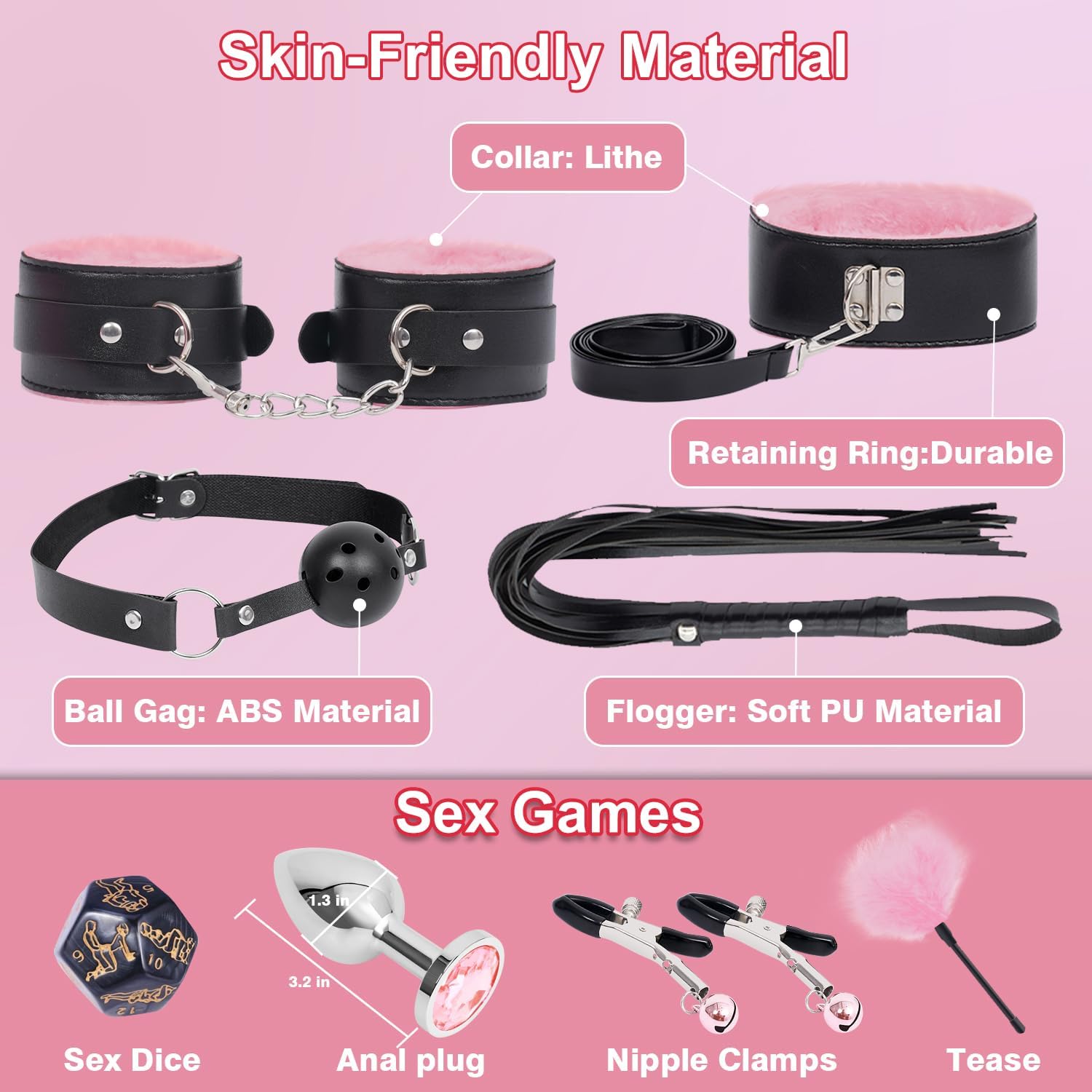 NoirPlay 16 - Piece Bondage Kit - Vixen | Nova Network
