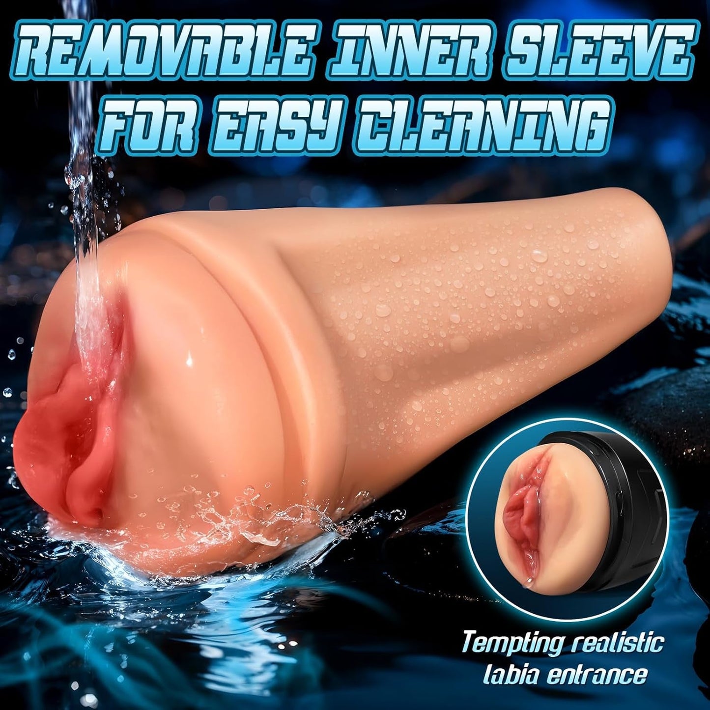 NoirPulse Vibrating Male Stroker Fleshlight with 12 Modes - Vixen | Nova Network