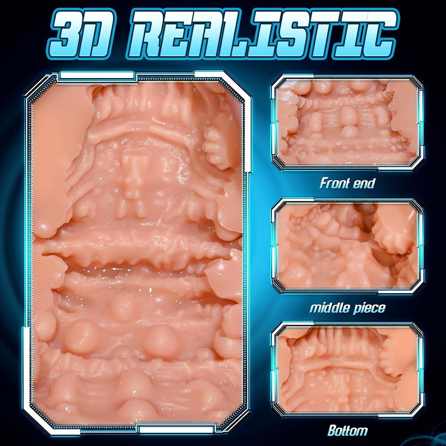 NoirPulse Vibrating Male Stroker Fleshlight with 12 Modes - Vixen | Nova Network