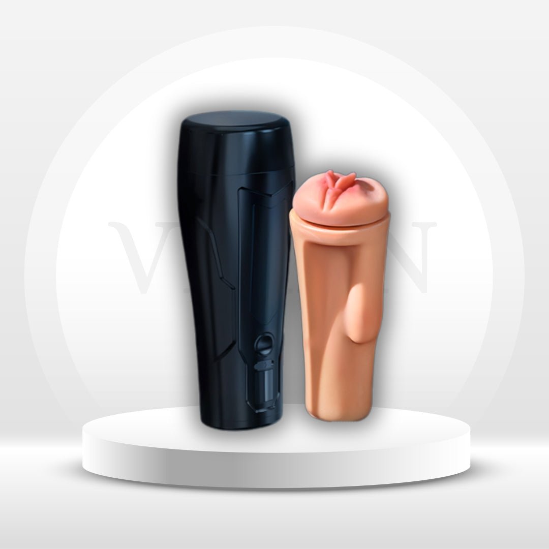 NoirPulse Vibrating Male Stroker Fleshlight with 12 Modes - Vixen | Nova Network