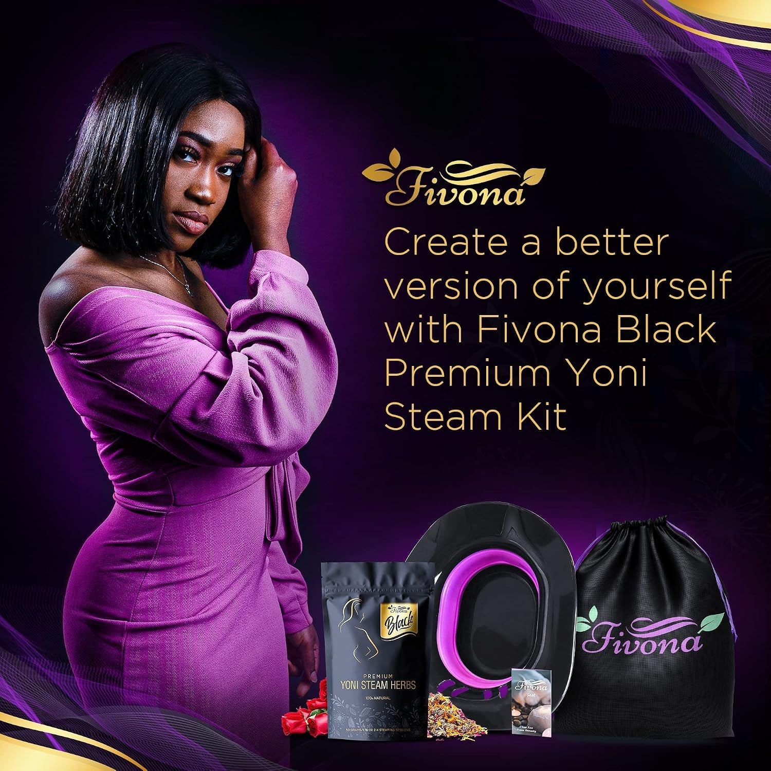 NoirSanctuary 3-in-1 Herbal Blend Yoni Steam Kit - Vixen Adult Playroom