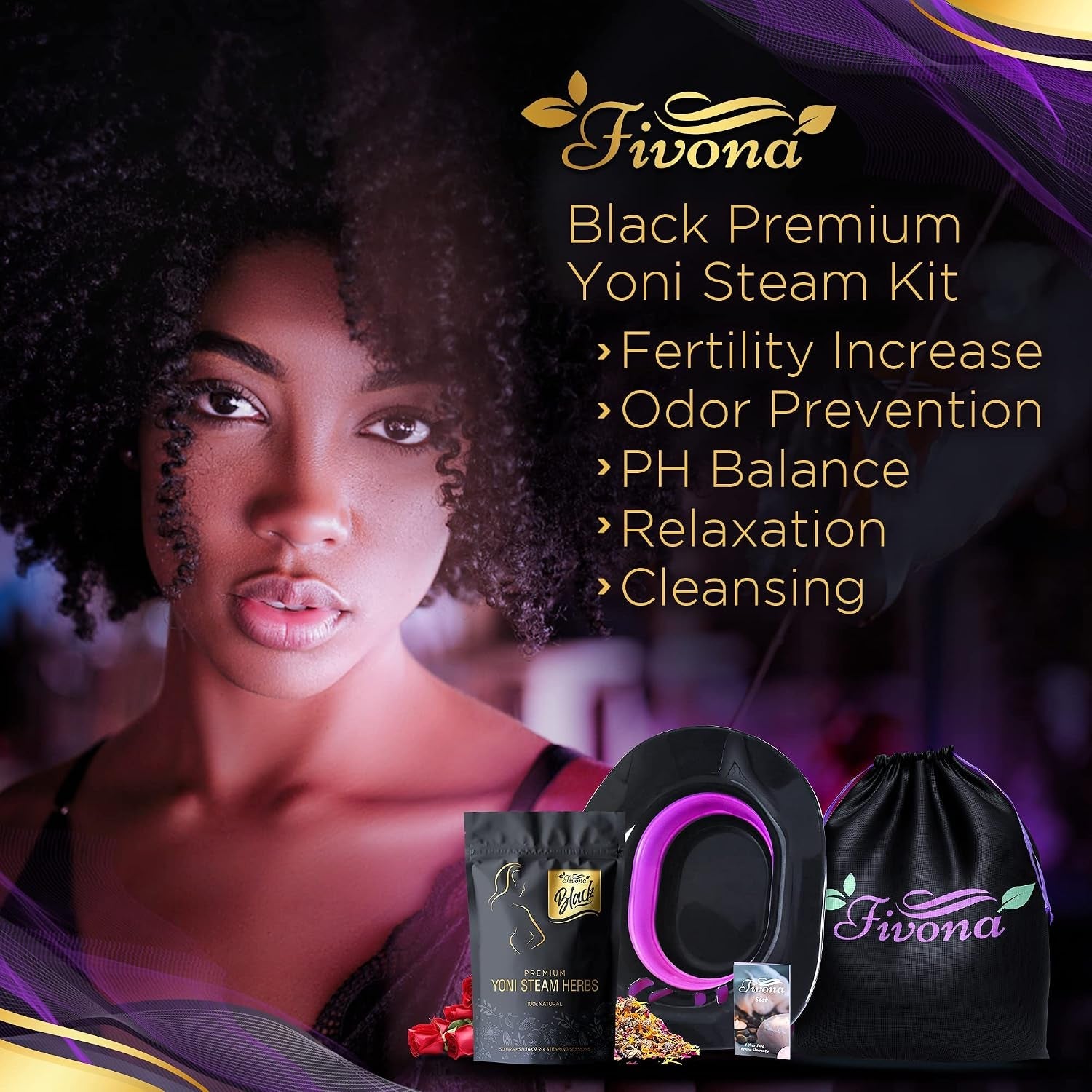 NoirSanctuary 3-in-1 Herbal Blend Yoni Steam Kit - Vixen Adult Playroom