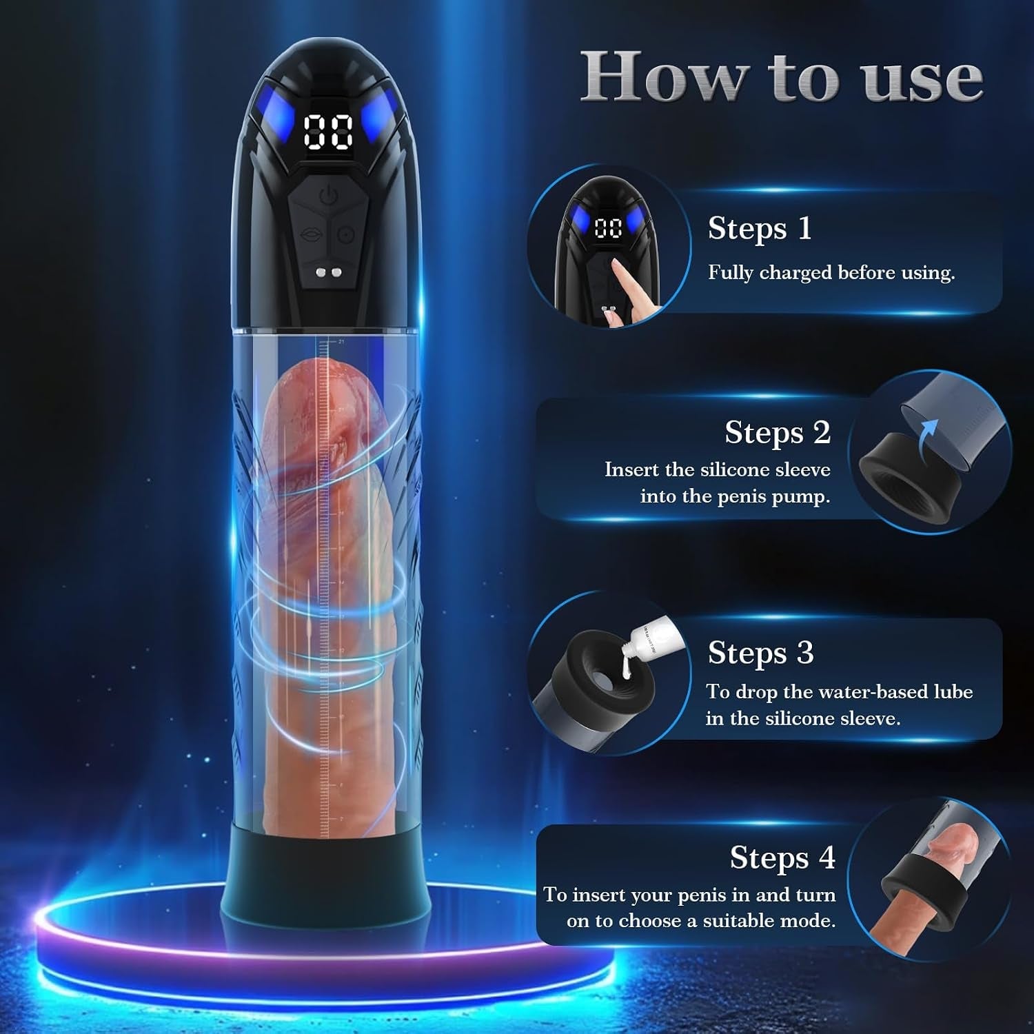 NovaThrust Electric Penis Pump & Male Masturbator - Vixen Adult Playroom