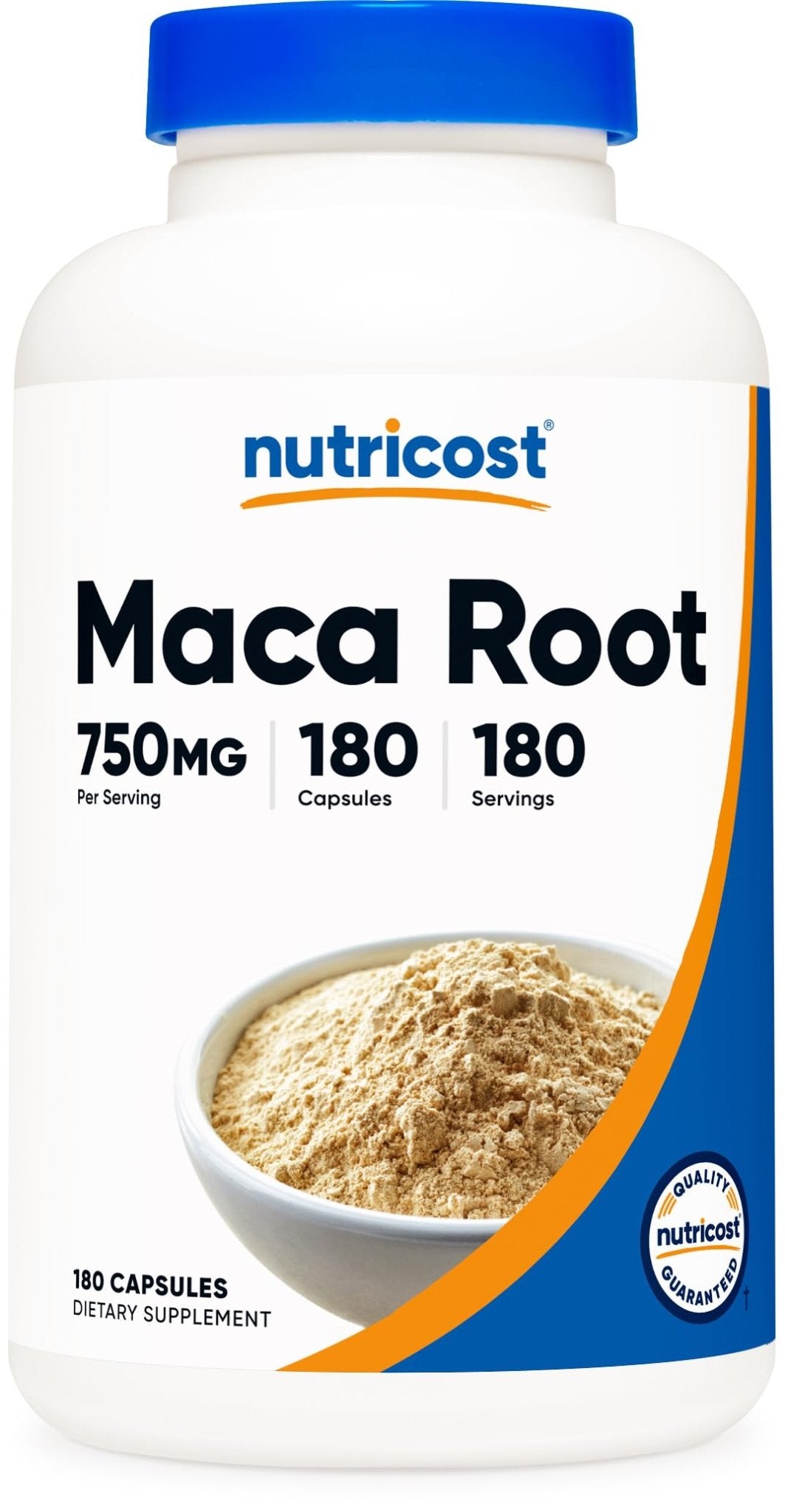 Nutricost Maca Root Capsules (Lepidium meyenii) 750mg, 180 Capsules, 180 Servings - Vixen Adult Playroom