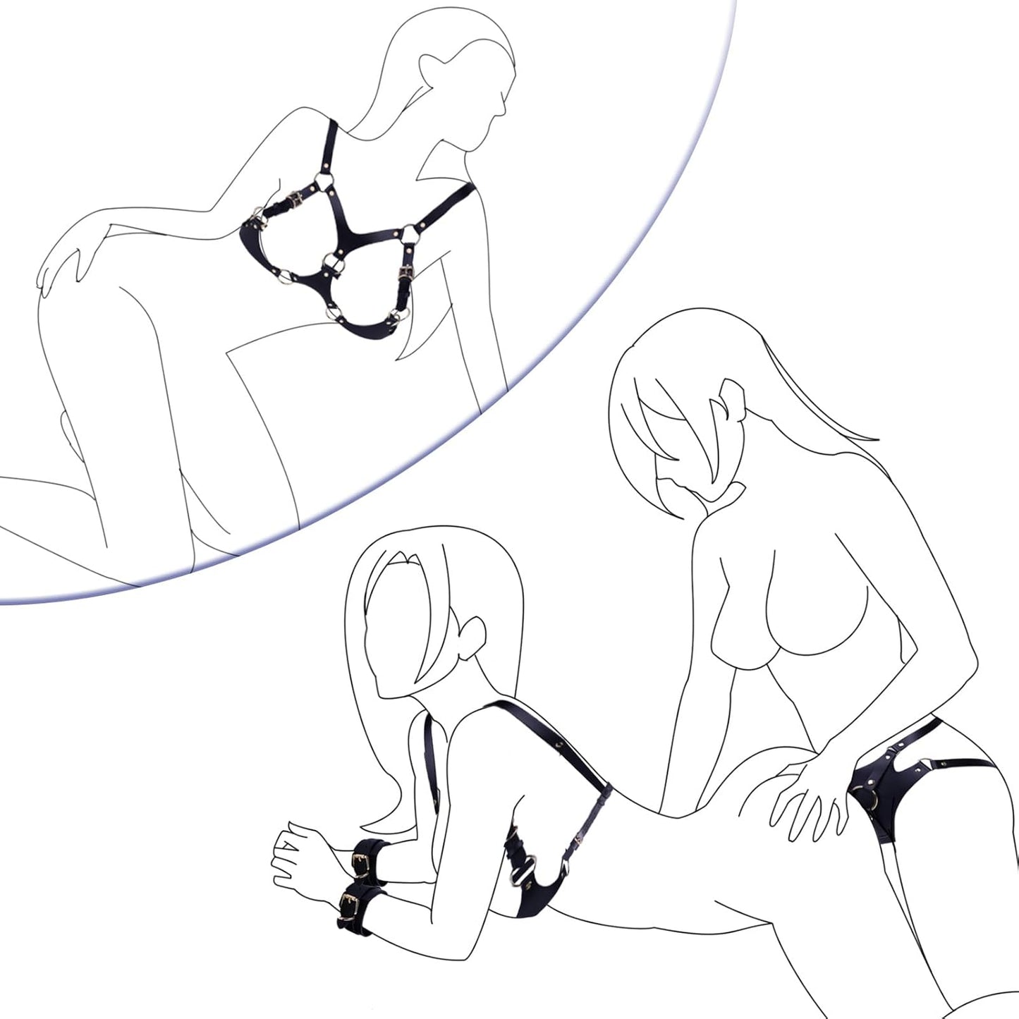 ObeyBra BDSM Breast Restraint Strap - On Harness Set - Vixen | Nova Network