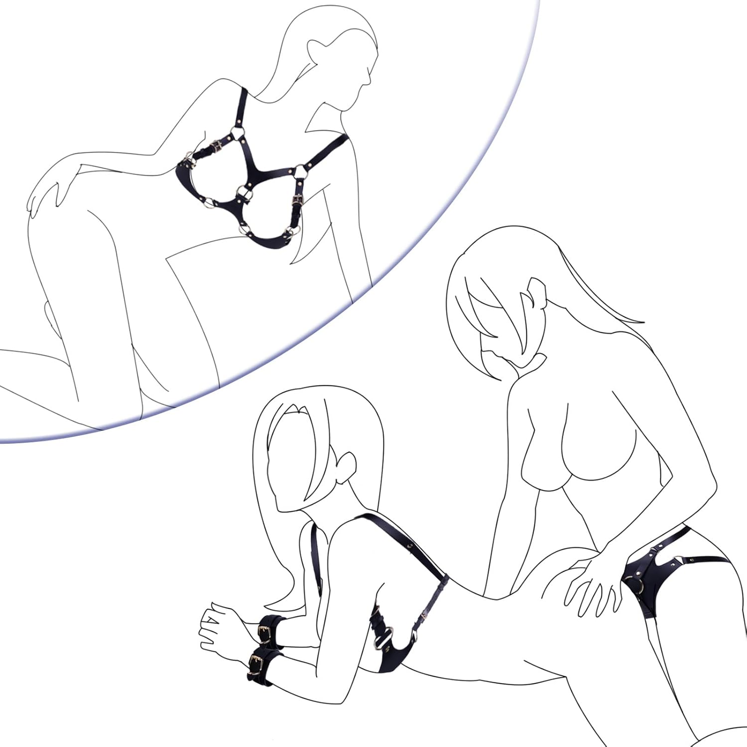ObeyBra BDSM Breast Restraint Strap - On Harness Set - Vixen | Nova Network